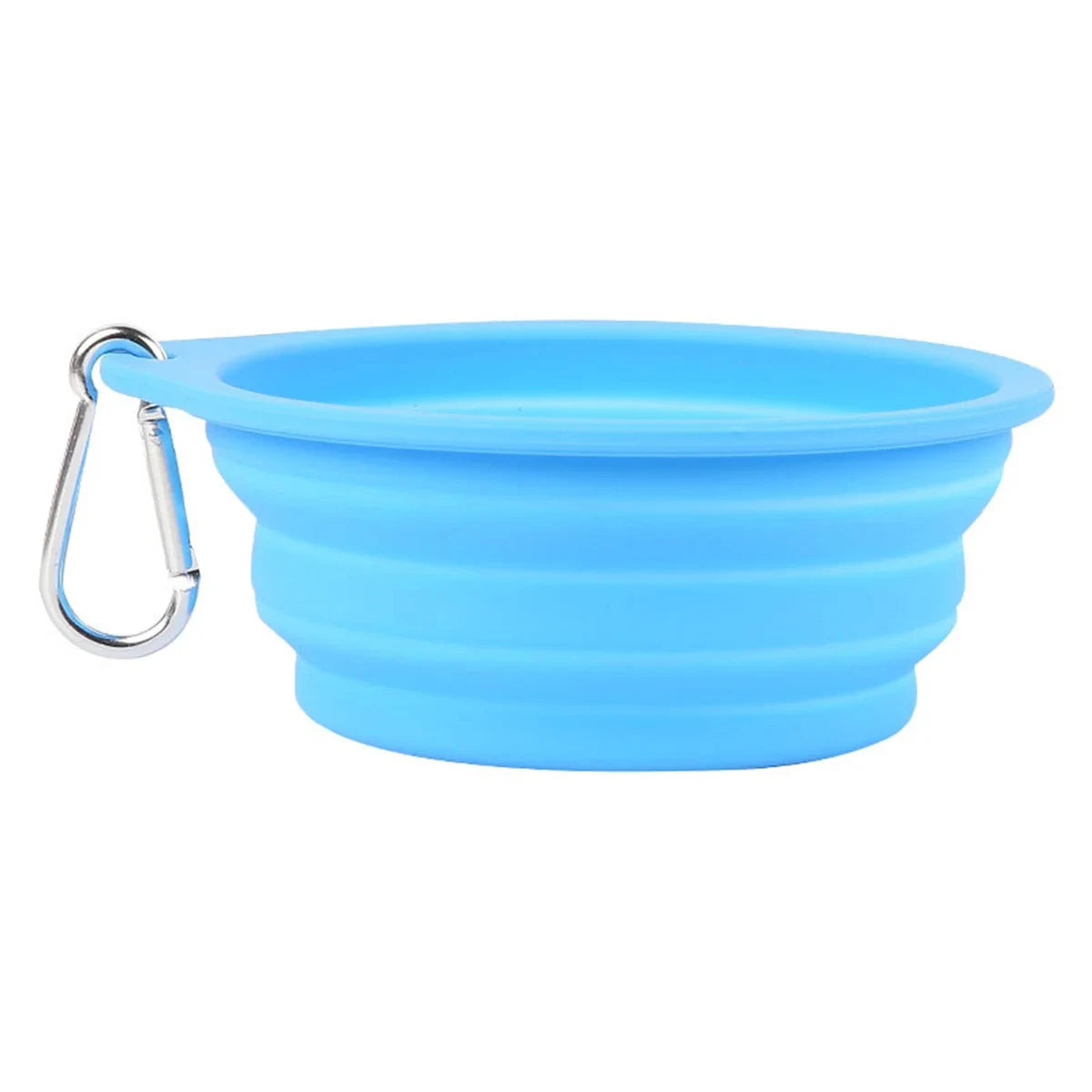 Collapsible Silicone Pet Bowl – Portable Travel Food & Water Dish with Hook | Pawvalo