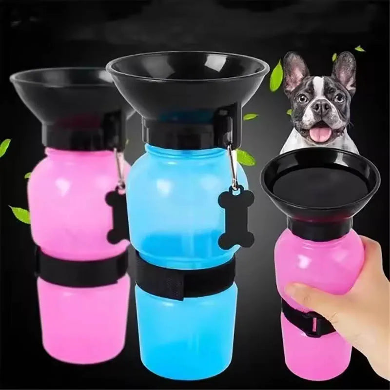 Portable Dog Water Bottle – 500ml Travel Pet Hydration Dispenser with Leak-Proof Design | Pawvalo