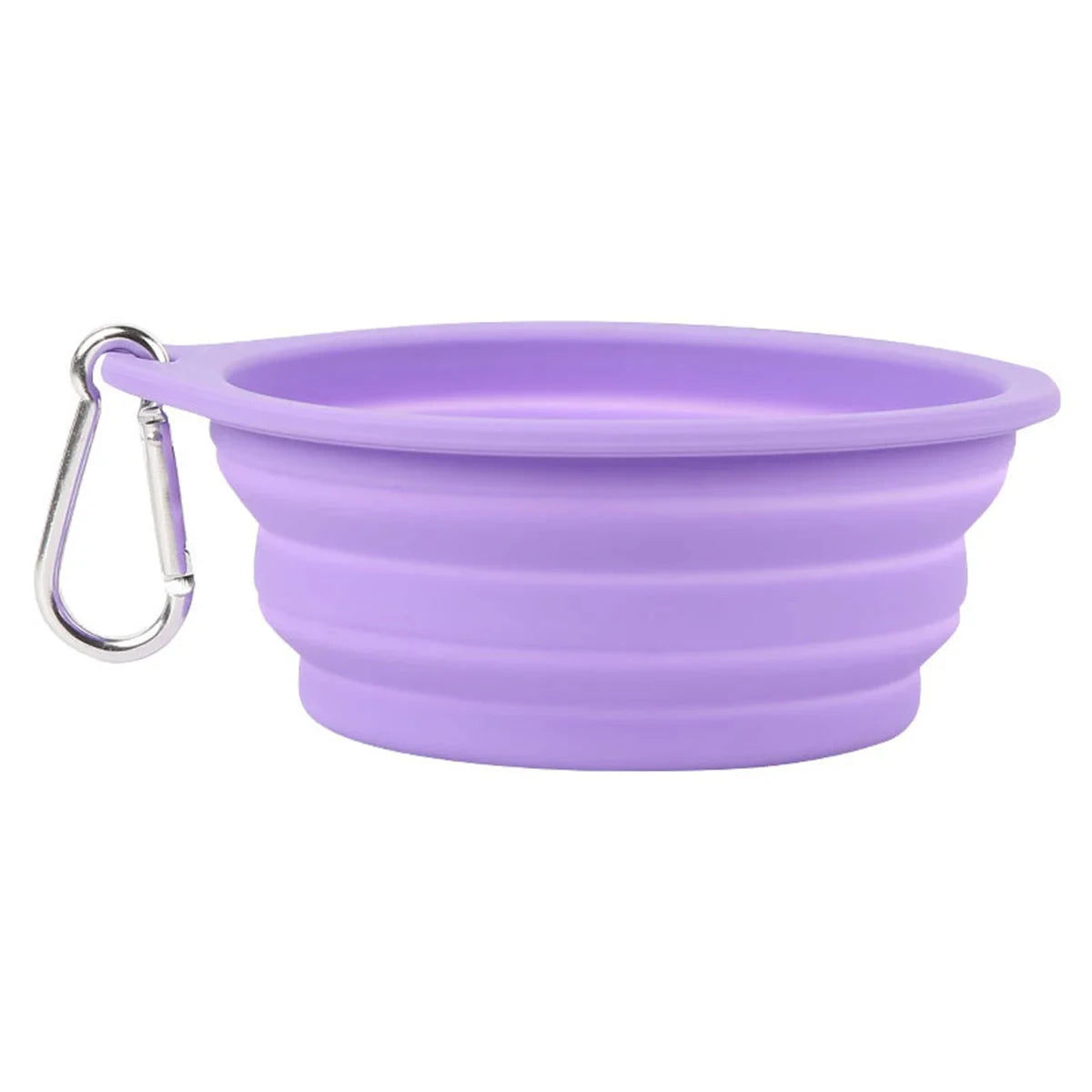 Collapsible Silicone Pet Bowl – Portable Travel Food & Water Dish with Hook | Pawvalo