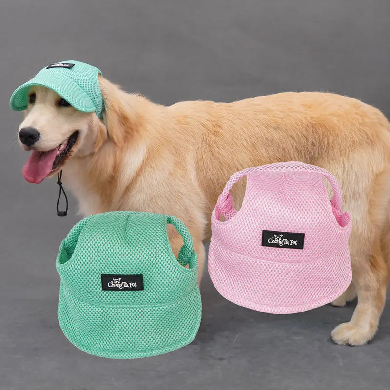 Breathable Summer Dog Hat with Ear Openings – Sun Protection Cap | Pawvalo