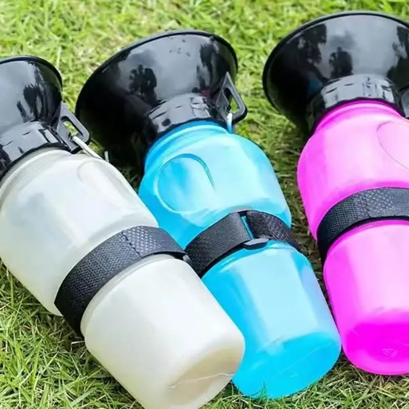 Portable Dog Water Bottle – 500ml Travel Pet Hydration Dispenser with Leak-Proof Design | Pawvalo