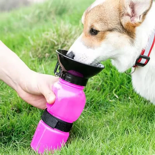 Portable Dog Water Bottle – 500ml Travel Pet Hydration Dispenser with Leak-Proof Design | Pawvalo